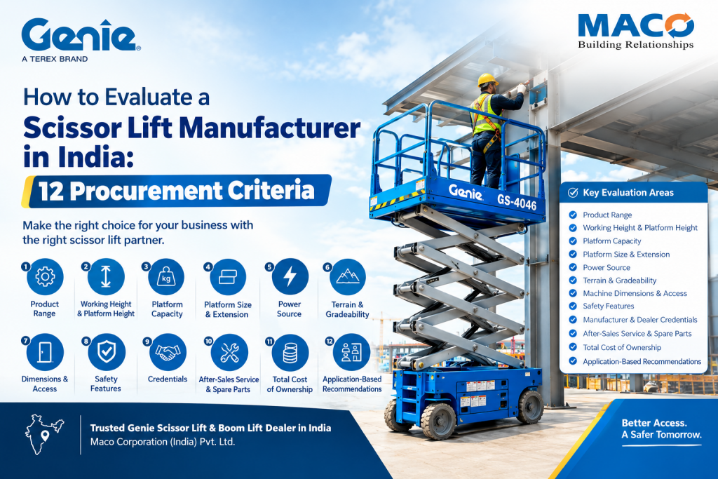 How to Evaluate a Scissor Lift Manufacturer in India: 12 Procurement Criteria